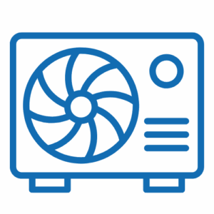 icone chauffage bleu